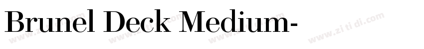 Brunel Deck Medium字体转换